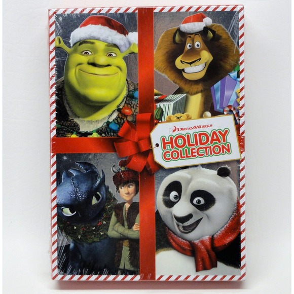 DreamWorks Animation Other - DreamWorks Holiday Collection DVD 4 Specials Shrek Madagascar Kung Fu Panda New